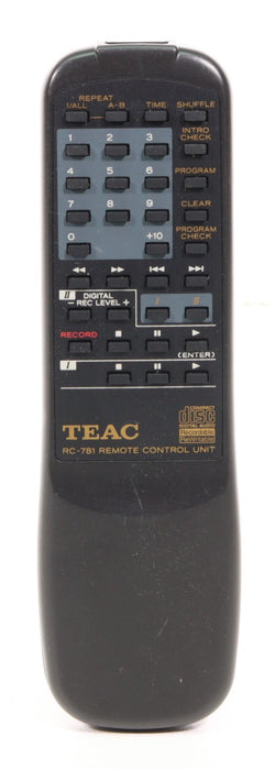 Teac RC-781 Remote Control for CD Recorder RW-CD22 RW-D250-Remote Controls-SpenCertified-vintage-refurbished-electronics