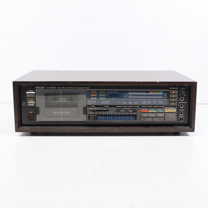 Teac V-909RX Auto Reverse Stereo Cassette Deck DBX Wooden Case (1983) (AS IS)-Cassette Players & Recorders-SpenCertified-vintage-refurbished-electronics