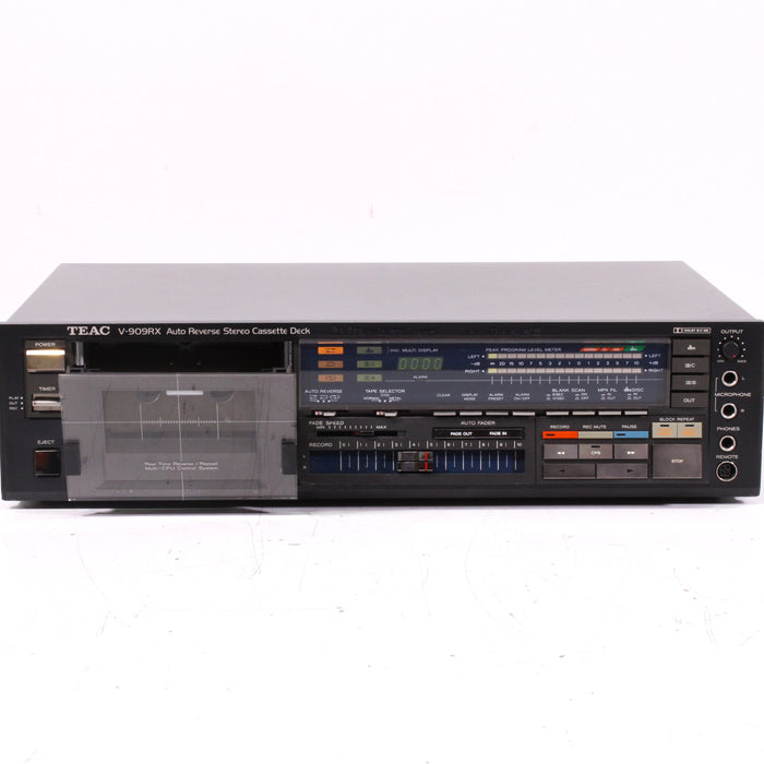 Teac V-909RX Auto Reverse Stereo Cassette Deck DBX (Wooden Case Optional) (1983)-Cassette Players & Recorders-SpenCertified-vintage-refurbished-electronics