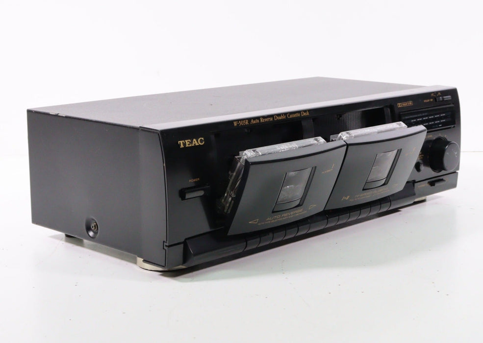 Teac W-505 Double Cassette Deck with Auto Reverse-Cassette Players & Recorders-SpenCertified-vintage-refurbished-electronics