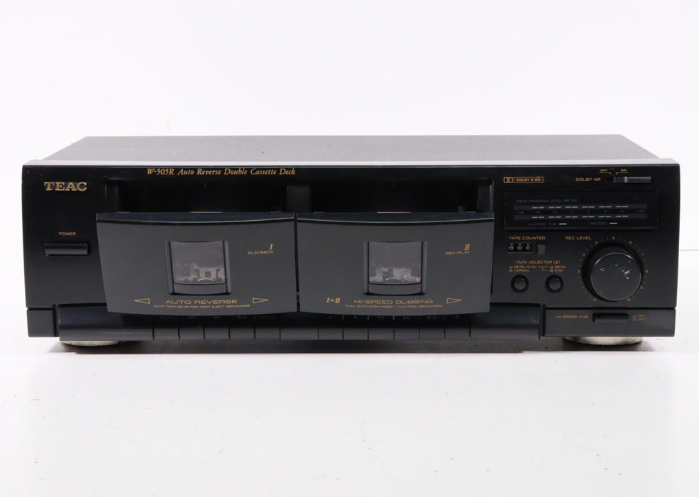 Teac W-505 Double Cassette Deck with Auto Reverse-Cassette Players & Recorders-SpenCertified-vintage-refurbished-electronics