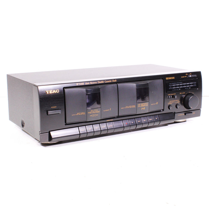 Teac W-518R Auto Reverse Double Cassette Deck High-Speed Dubbing-Cassette Players & Recorders-SpenCertified-vintage-refurbished-electronics