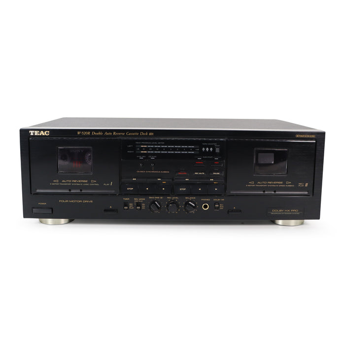 TEAC W-520R Dual Deck Cassette Player-Electronics-SpenCertified-refurbished-vintage-electonics