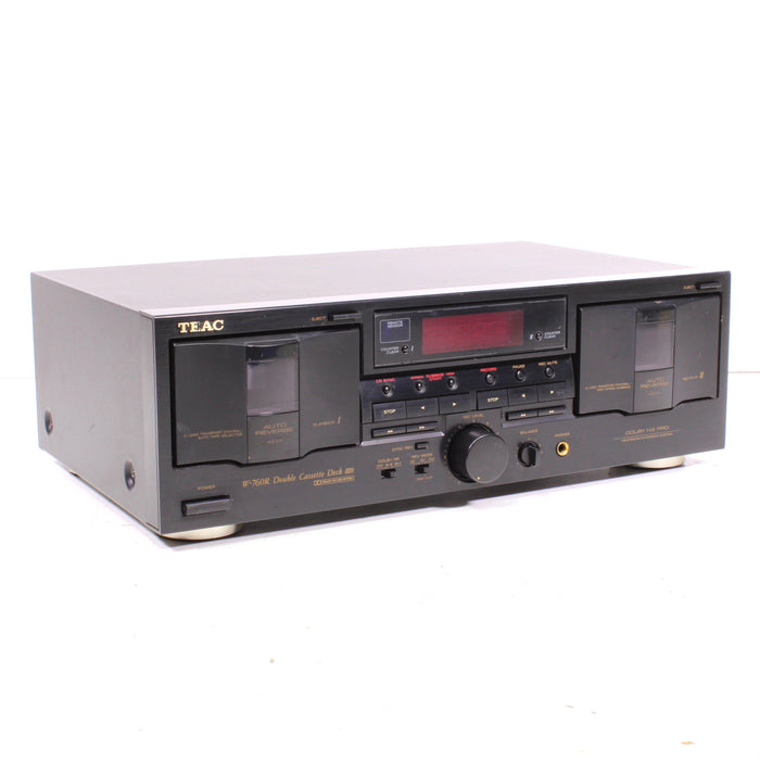Teac W-760R Auto Reverse Double Cassette Deck HX Pro-Cassette Players & Recorders-SpenCertified-vintage-refurbished-electronics