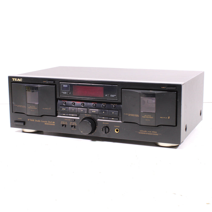Teac W-760R Auto Reverse Double Cassette Deck HX Pro-Cassette Players & Recorders-SpenCertified-vintage-refurbished-electronics