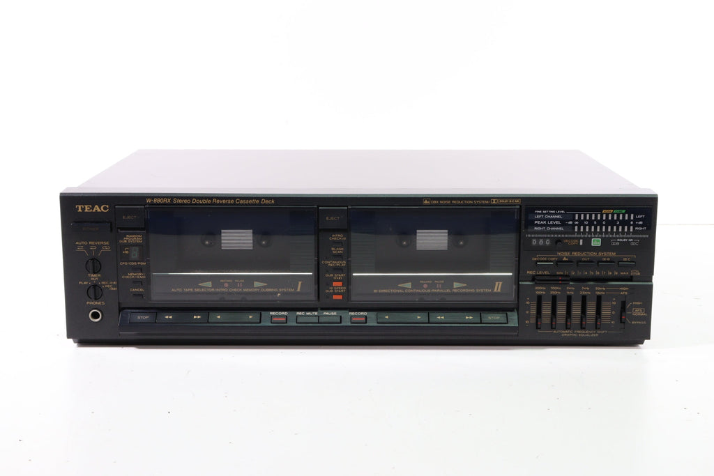 Teac W-880RX Stereo Double Reverse Cassette Deck (DECK A HAS ISSUES) —  SpenCertified