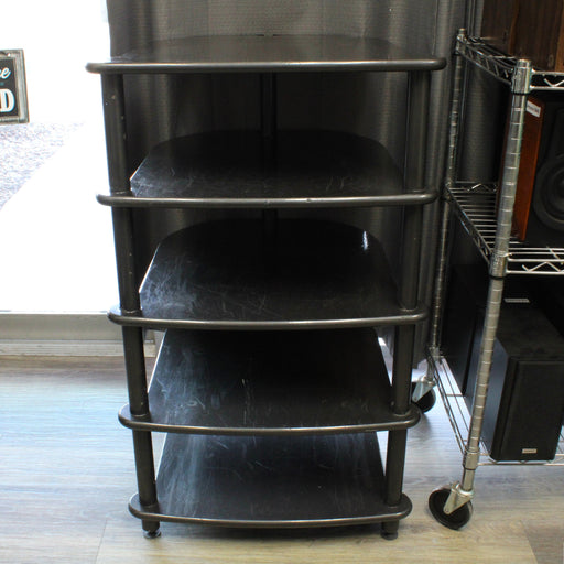 Tech Craft BEH38B-1 Audio Rack Assembled 5-Shelf Shelving Unit (Black)-shelving-SpenCertified-vintage-refurbished-electronics