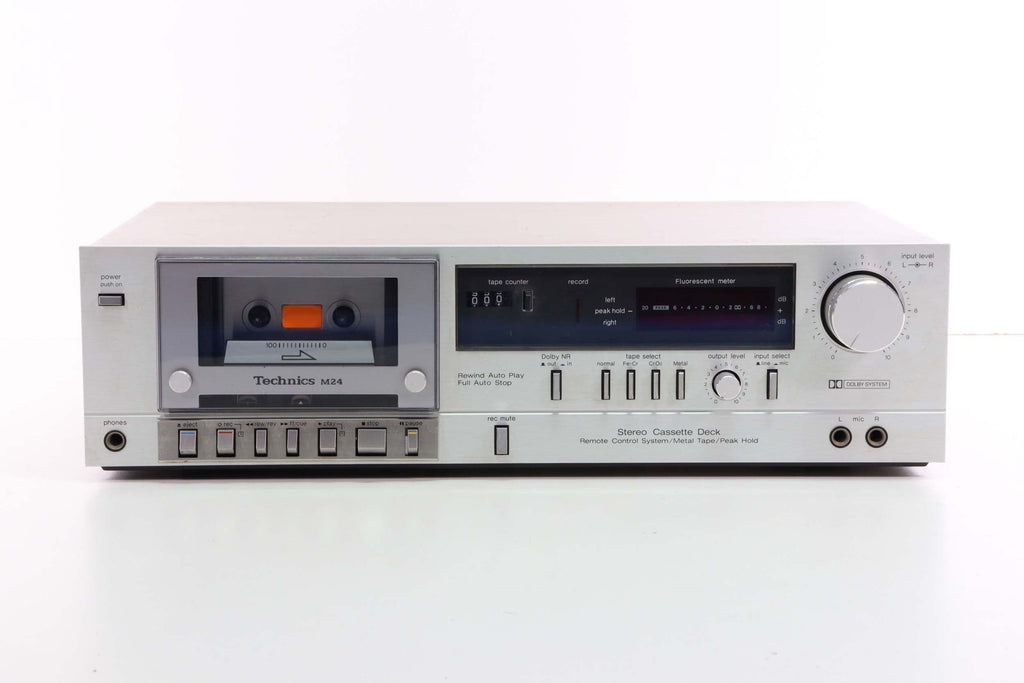 Technics M24 Silver Stereo Cassette Deck (LOW OUTPUT LEVEL