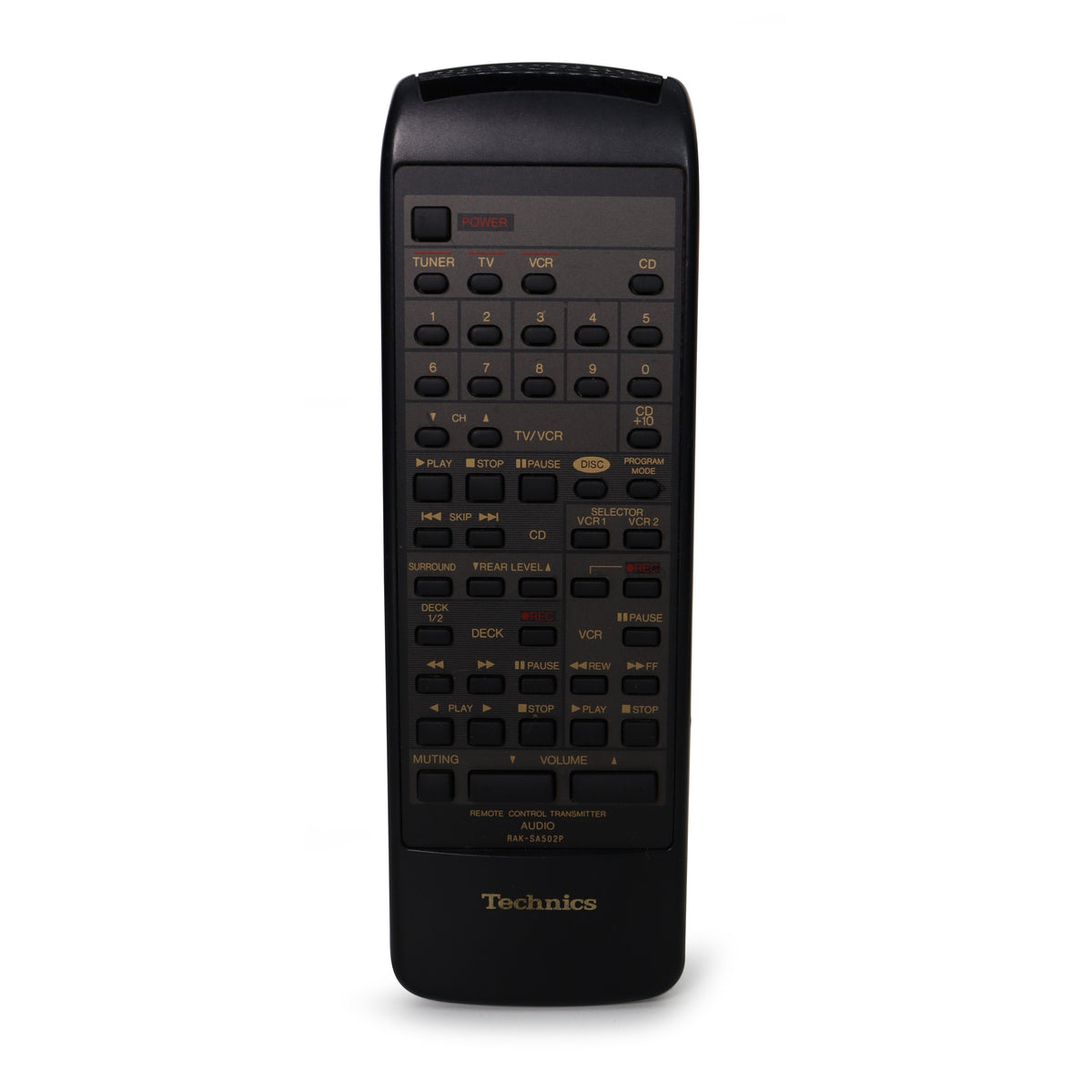Technics RAK-SA502P Remote Control for AV Receiver SA-GX530 and More ...