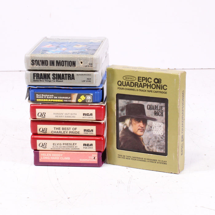 Technics RS-858 8-Track Cartridge Deck with 8 Classic 8-Track Tapes (1974)-8 Track Player-SpenCertified-vintage-refurbished-electronics