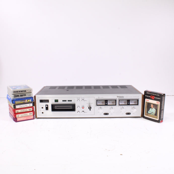 Technics RS-858 8-Track Cartridge Deck with 8 Classic 8-Track Tapes (1974)-8 Track Player-SpenCertified-vintage-refurbished-electronics