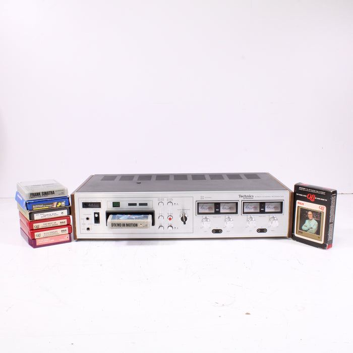 Technics RS-858 8-Track Cartridge Deck with 8 Classic 8-Track Tapes (1974)-8 Track Player-SpenCertified-vintage-refurbished-electronics