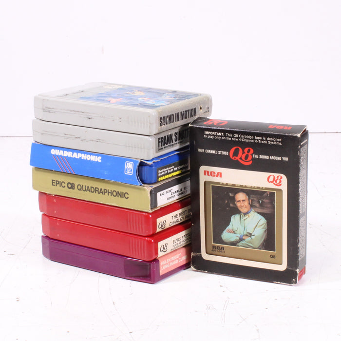 Technics RS-858 8-Track Cartridge Deck with 8 Classic 8-Track Tapes (1974)-8 Track Player-SpenCertified-vintage-refurbished-electronics