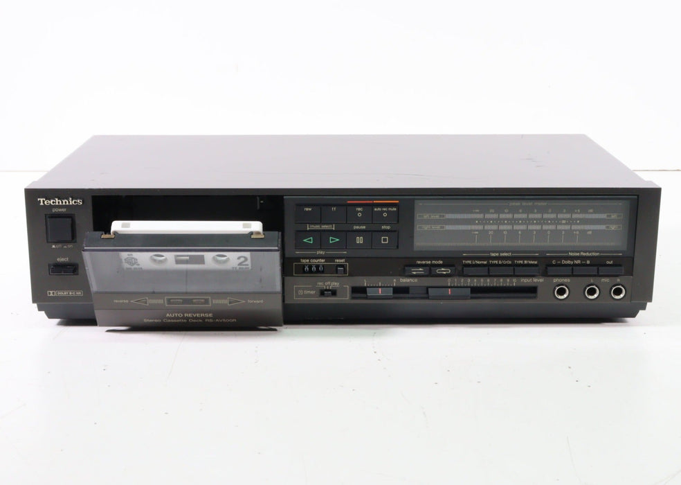 Technics RS-AV500R Stereo Single Cassette Deck-Cassette Players & Recorders-SpenCertified-vintage-refurbished-electronics