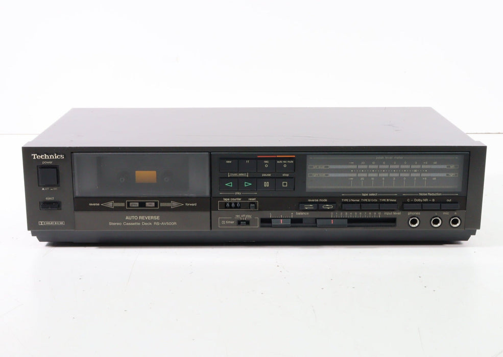 Technics RS-AV500R Stereo Single Cassette Deck-Cassette Players & Recorders-SpenCertified-vintage-refurbished-electronics