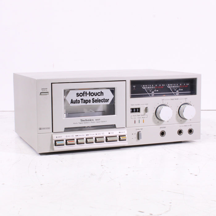 Technics RS-M07 Dolby NR Stereo Cassette Deck (1981)-Cassette Players & Recorders-SpenCertified-vintage-refurbished-electronics