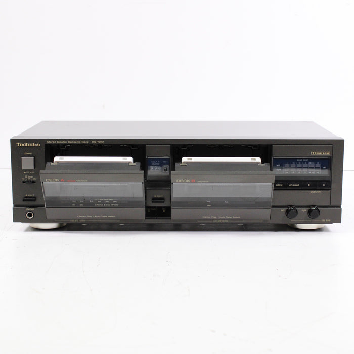 Technics RS-T230 Stereo Double Cassette Deck (1988)-Cassette Players & Recorders-SpenCertified-vintage-refurbished-electronics