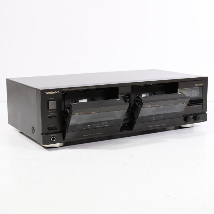 Technics RS-T230 Stereo Double Cassette Deck (1988)-Cassette Players & Recorders-SpenCertified-vintage-refurbished-electronics