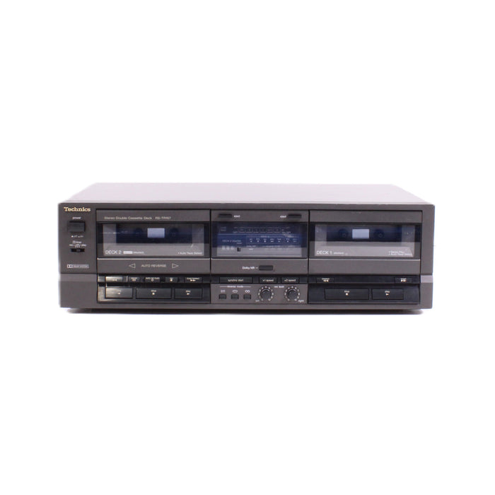 Technics RS-TR157 Stereo Dual Cassette Deck Player Recorder-Cassette Players & Recorders-SpenCertified-vintage-refurbished-electronics