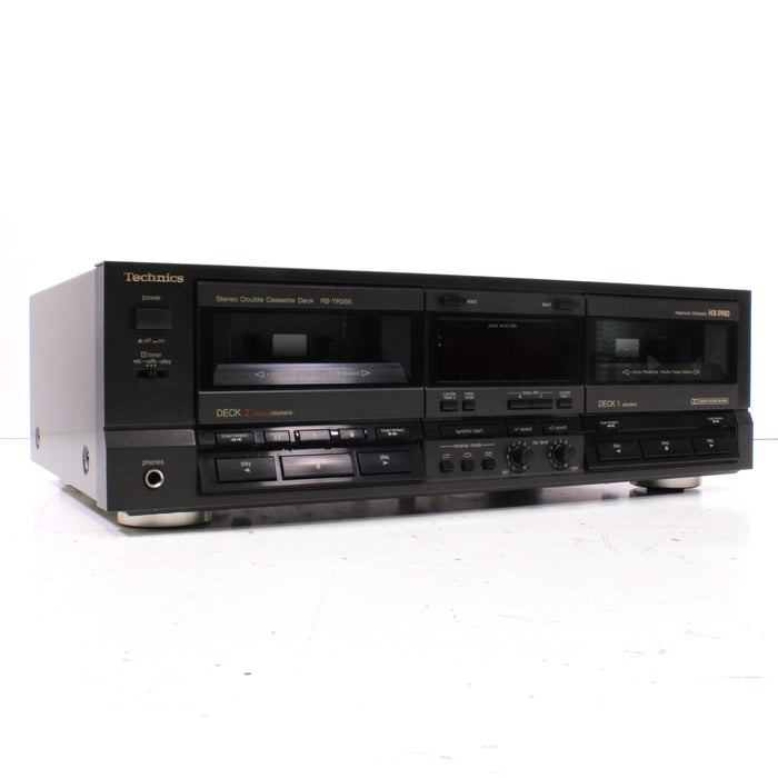 Technics RS-TR355 Stereo Double Cassette Deck Dolby NR (1989-91)-Cassette Players & Recorders-SpenCertified-vintage-refurbished-electronics