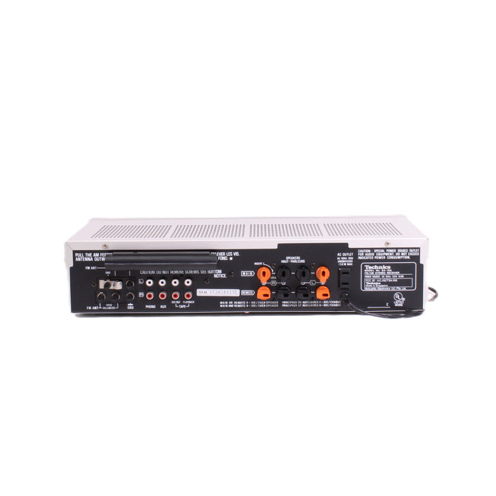 Technics SA-106 Stereo Receiver AM/FM Silver Face with Phono-Audio Receivers-SpenCertified-vintage-refurbished-electronics