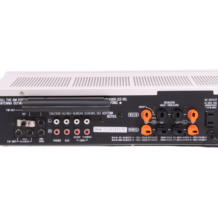 Technics SA-106 Stereo Receiver AM/FM Silver Face with Phono-Audio Receivers-SpenCertified-vintage-refurbished-electronics