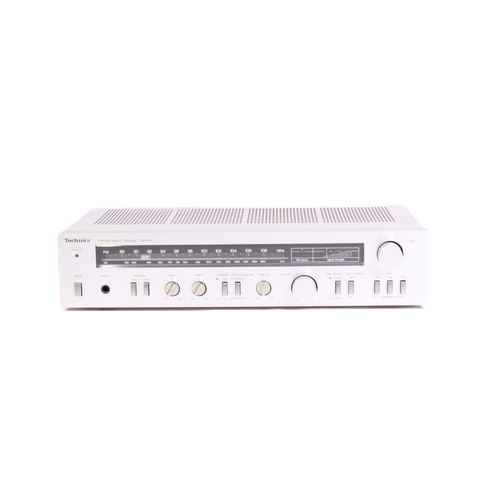 Technics SA-106 Stereo Receiver AM/FM Silver Face with Phono-Audio Receivers-SpenCertified-vintage-refurbished-electronics