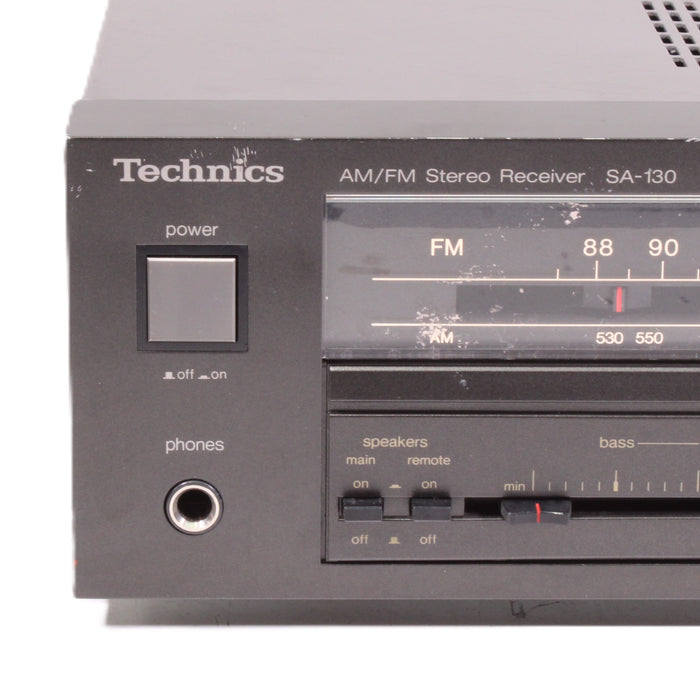 Technics SA-130 Quartz Synthesizer AM/FM Stereo Receiver Phono-Audio & Video Receivers-SpenCertified-vintage-refurbished-electronics