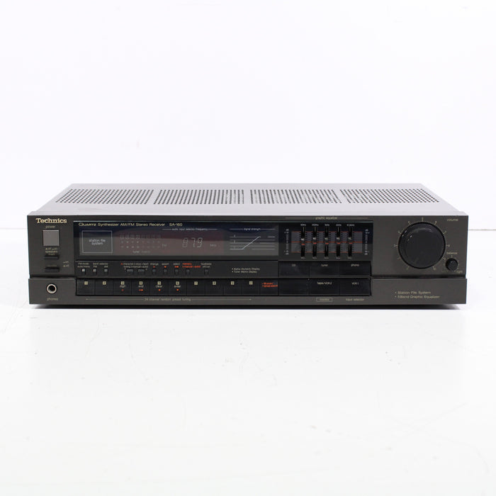 Technics SA-160 AM/FM Stereo Receiver (1988) (NO REMOTE)-Audio & Video Receivers-SpenCertified-vintage-refurbished-electronics