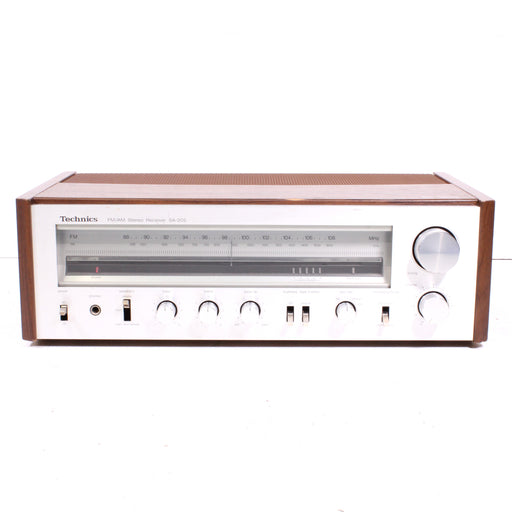 Technics SA-202 Vintage AM FM Stereo Receiver Silver Face Wooden Case (1980-82)-Audio & Video Receivers-SpenCertified-vintage-refurbished-electronics