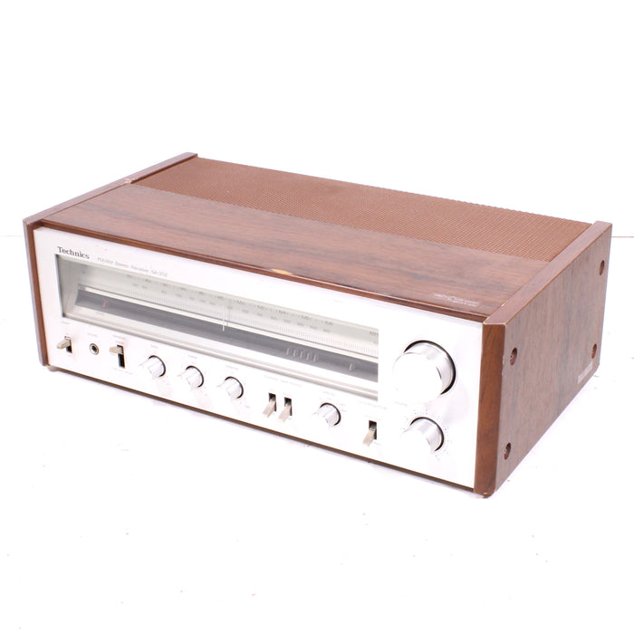 Technics SA-202 Vintage AM FM Stereo Receiver Silver Face Wooden Case (1980-82)-Audio & Video Receivers-SpenCertified-vintage-refurbished-electronics