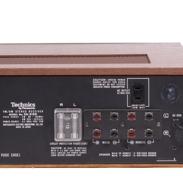 Technics SA-5150 AM/FM Stereo Receiver Analog Tuner Vintage Hi-Fi with Phono (as-is??)-Audio & Video Receivers-SpenCertified-vintage-refurbished-electronics