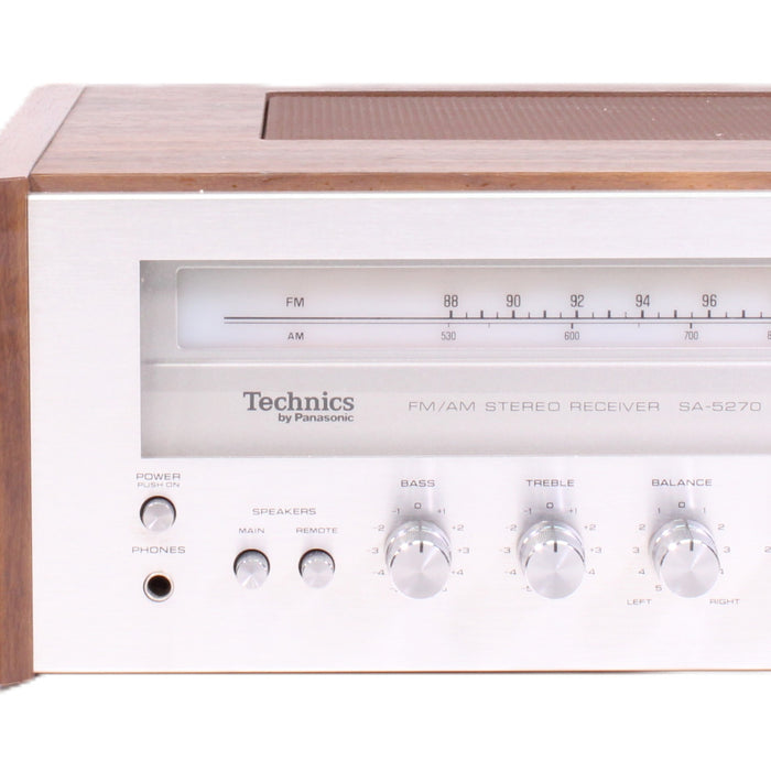 Technics SA-5270 AM/FM Stereo Receiver Silver Face (1977)-Audio Receivers-SpenCertified-vintage-refurbished-electronics