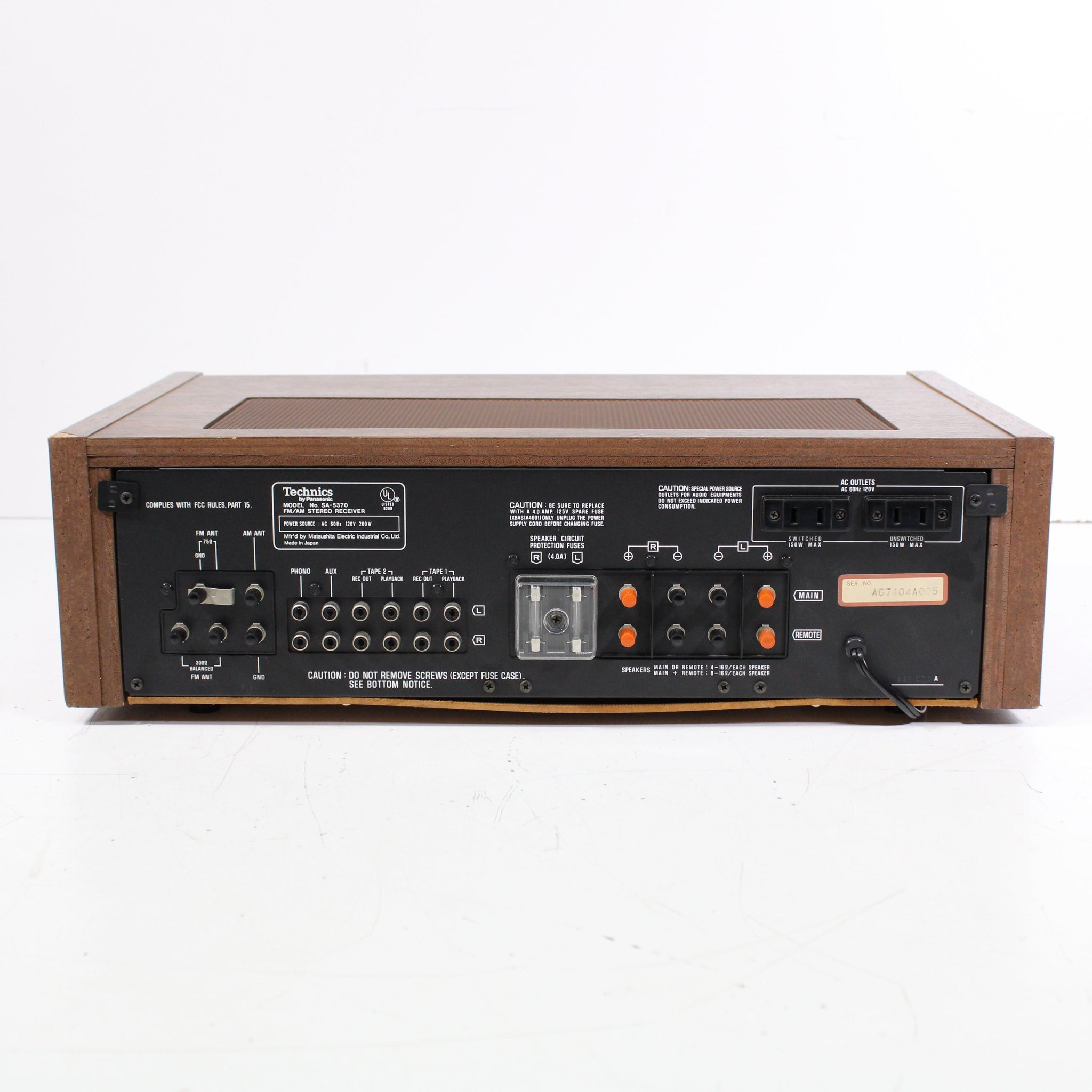 Technics SA-5370 Vintage AM/FM Stereo Receiver Silver Face (1977)
