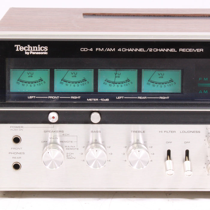 Technics SA-7300X 4-Channel Stereo Receiver Silver Face Quadraphonic with Phono-Audio & Video Receivers-SpenCertified-vintage-refurbished-electronics
