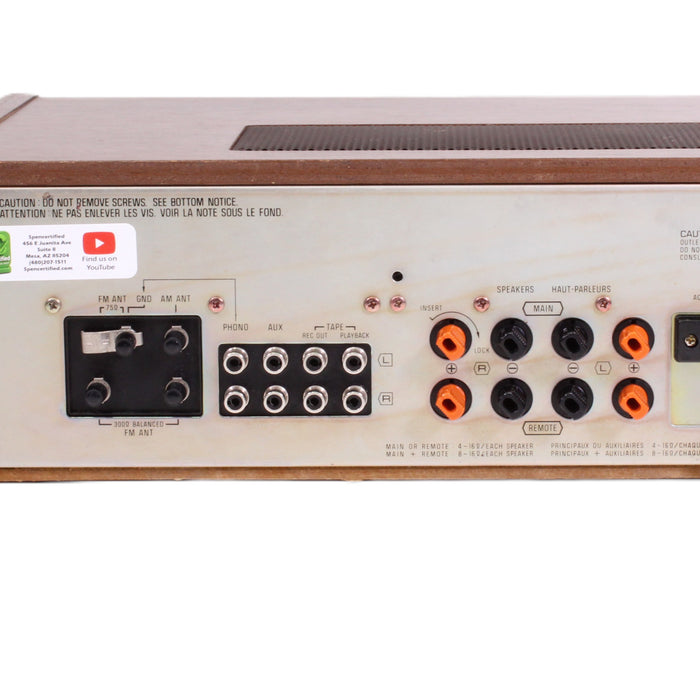 Technics SA-80 AM/FM Stereo Receiver Silver Face with Phono-Audio & Video Receivers-SpenCertified-vintage-refurbished-electronics
