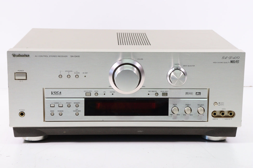 Technics SA-DA10 AV Control Stereo Receiver (NO REMOTE)-Audio & Video Receivers-SpenCertified-vintage-refurbished-electronics