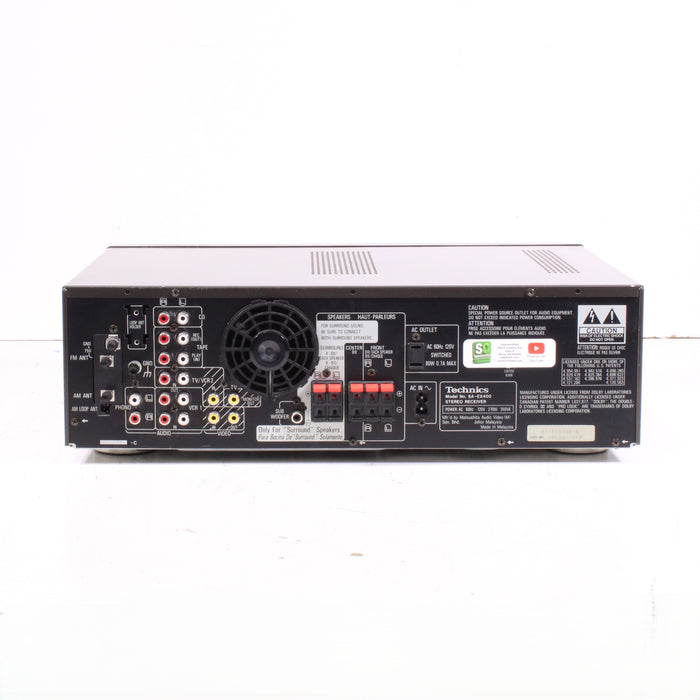 Technics SA-EX400 AV Control Stereo Receiver (1996)-Audio Receivers-SpenCertified-vintage-refurbished-electronics