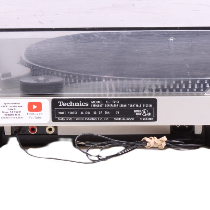 Technics SL-B10 Belt Drive Turntable Semi-Automatic Record Player-Turntables & Record Players-SpenCertified-vintage-refurbished-electronics