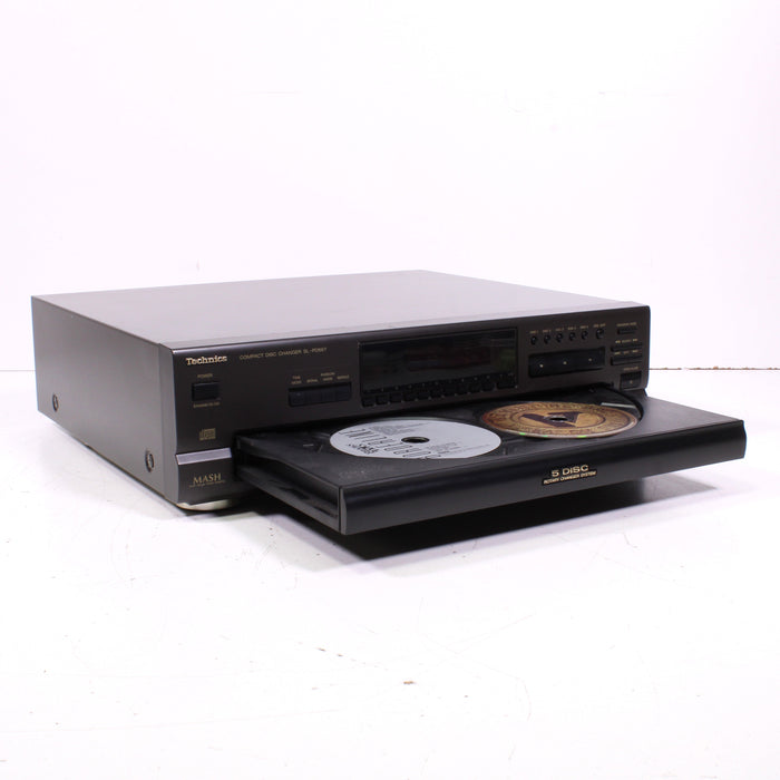 Technics SL-PD667 5-Disc Carousel CD Changer with Multi Stage Noise Shaping (1994)-CD Players & Recorders-SpenCertified-vintage-refurbished-electronics