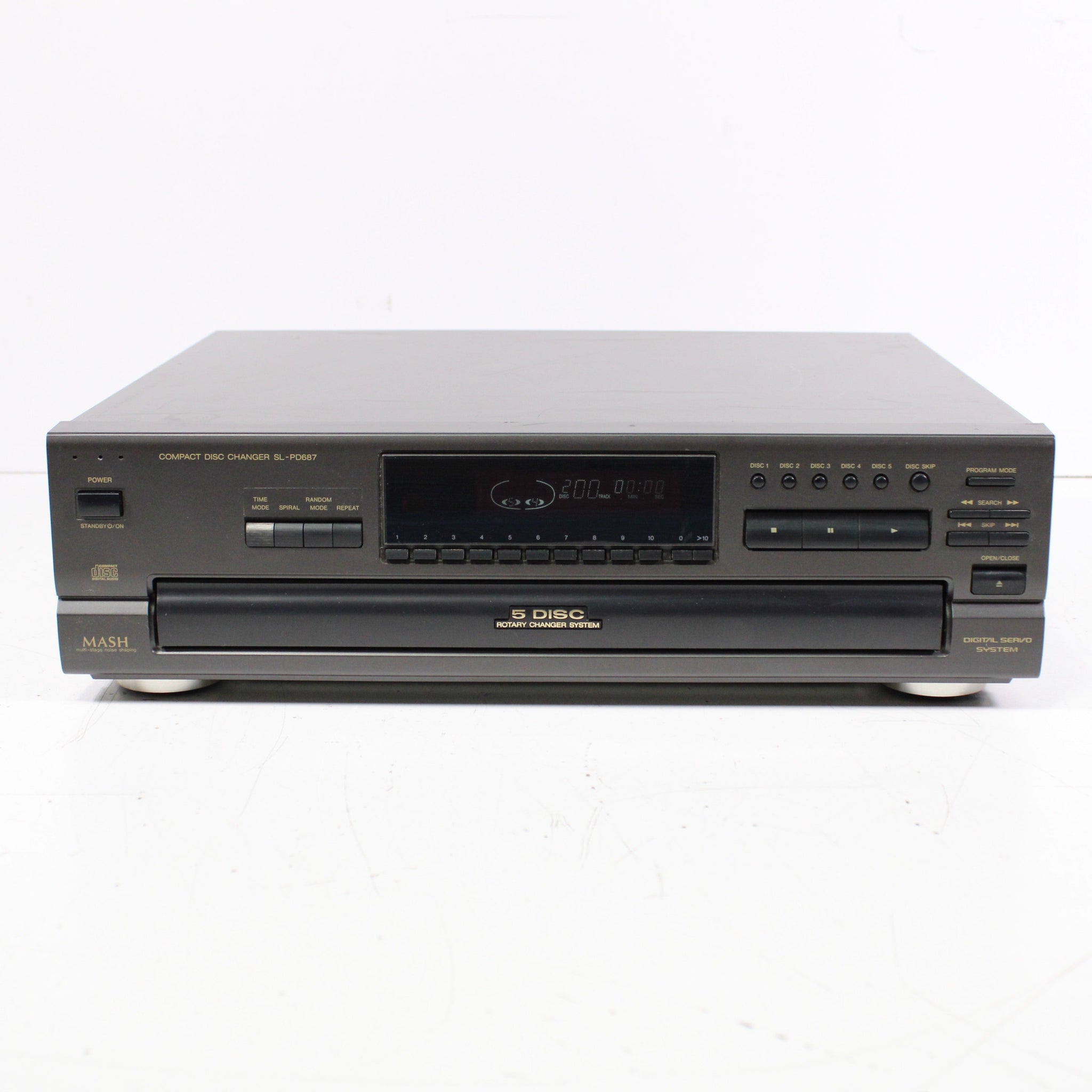 Vintage 1995 Teac sold PD-D1200 5-Disc CD Changer Player Carousel Tray & Remote MINT