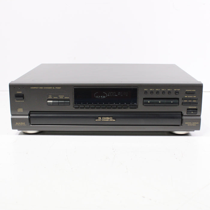 Technics SL-PD687 5-Disc Carousel CD Changer Compact Disc Player (1995)-CD Players & Recorders-SpenCertified-vintage-refurbished-electronics