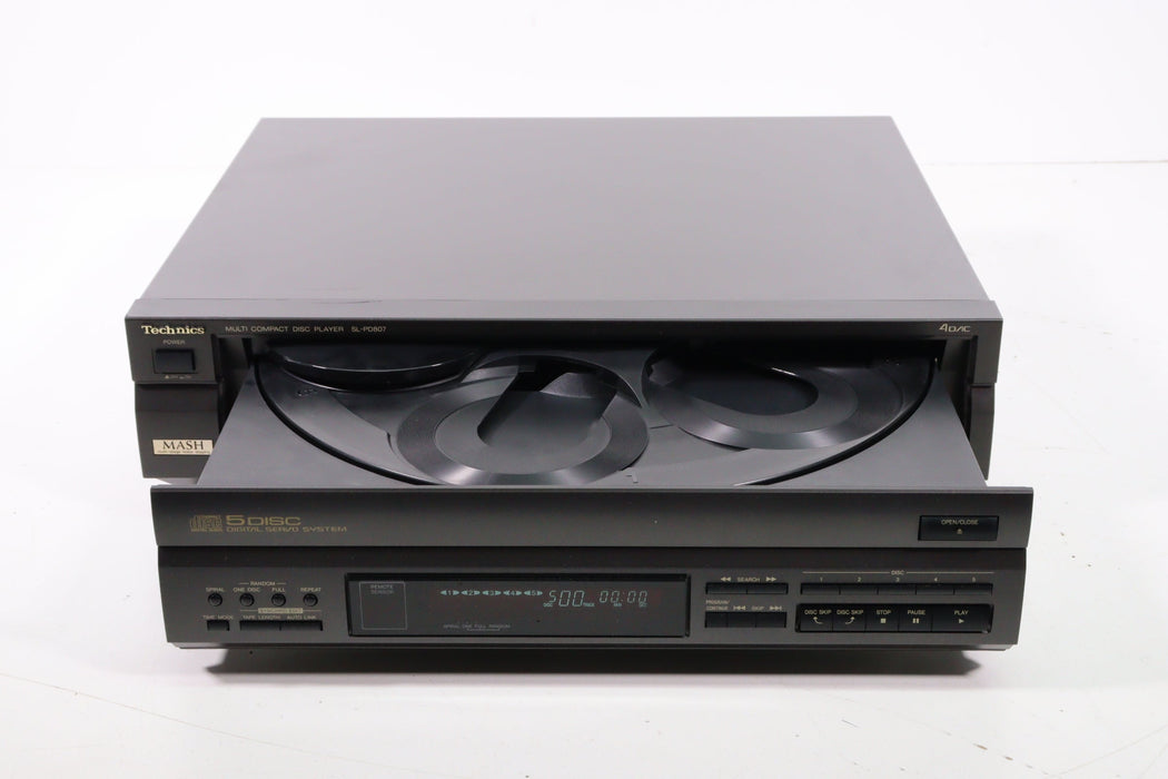 Technics SL-PD807 5-Disc CD Changer Player Digital Servo System-CD Players & Recorders-SpenCertified-vintage-refurbished-electronics