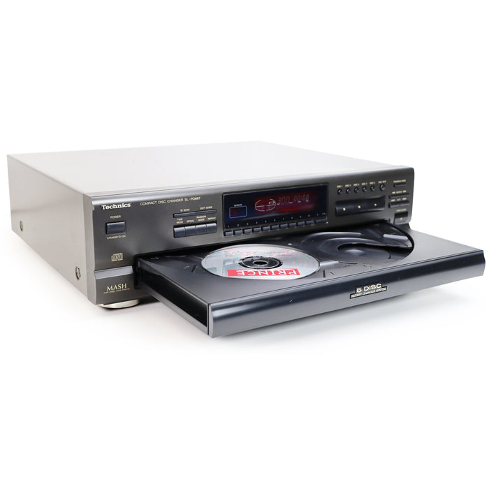 Technics SL-PD887 5 Disc CD Changer / Player w/ MASH Multi-Stage Noise Shaping (EXTREMELY RELIABLE)-Electronics-SpenCertified-refurbished-vintage-electonics