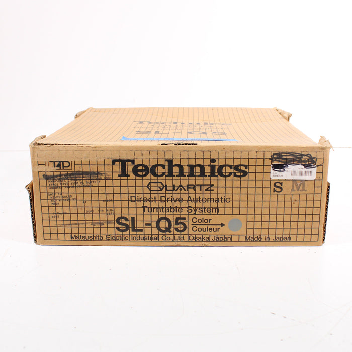 Technics SL-Q5 Quartz Direct Drive Automatic Turntable with Original Box (BAD MOTOR SWITCH)-Turntables & Record Players-SpenCertified-vintage-refurbished-electronics