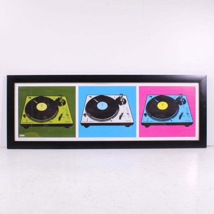 Technics Turntable Pop Art Print by Streez (Framed)-Painting-SpenCertified-vintage-refurbished-electronics