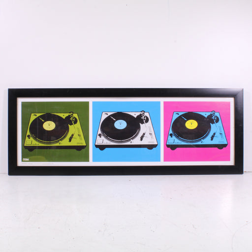 Technics Turntable Pop Art Print by Streez (Framed)-Painting-SpenCertified-vintage-refurbished-electronics