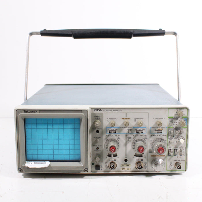 Tektronix 2215A 60 MHz Oscilloscope Analog Multi-Mode Storage Mainframe (AS IS)-Electronics-SpenCertified-vintage-refurbished-electronics