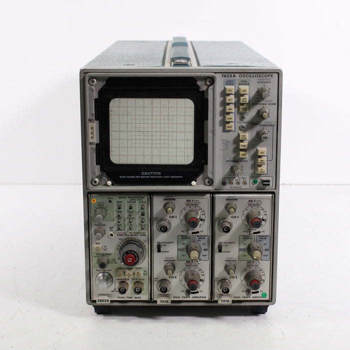 Tektronix 7623A Oscilloscope 100 MHz Analog Multi-Mode Storage Mainframe (1975) (AS IS)-Electronics-SpenCertified-vintage-refurbished-electronics