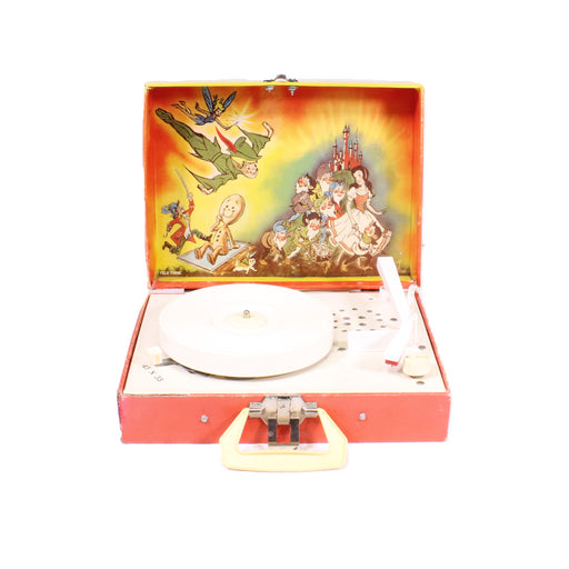 Tele-Tone 74740 Kids Peter Pan Portable Record Player 33/45 RPM with Box & 3 Records-Turntables & Record Players-SpenCertified-vintage-refurbished-electronics